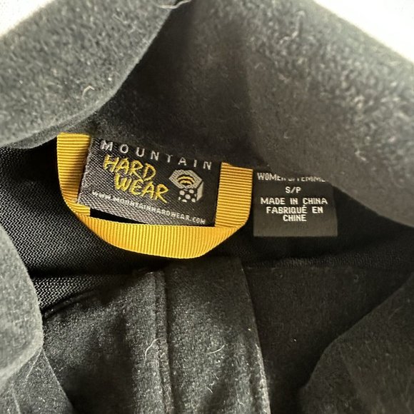 MOUNTAIN HARDWARE Black Soft Shell Jacket‎ Women's Size Small Fleeced Lined - Picture 7 of 10